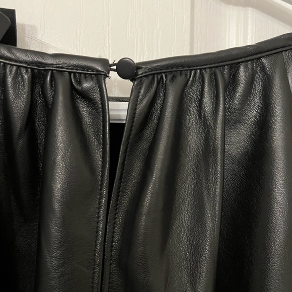 Black pleather blouse - Picture 4 of 4